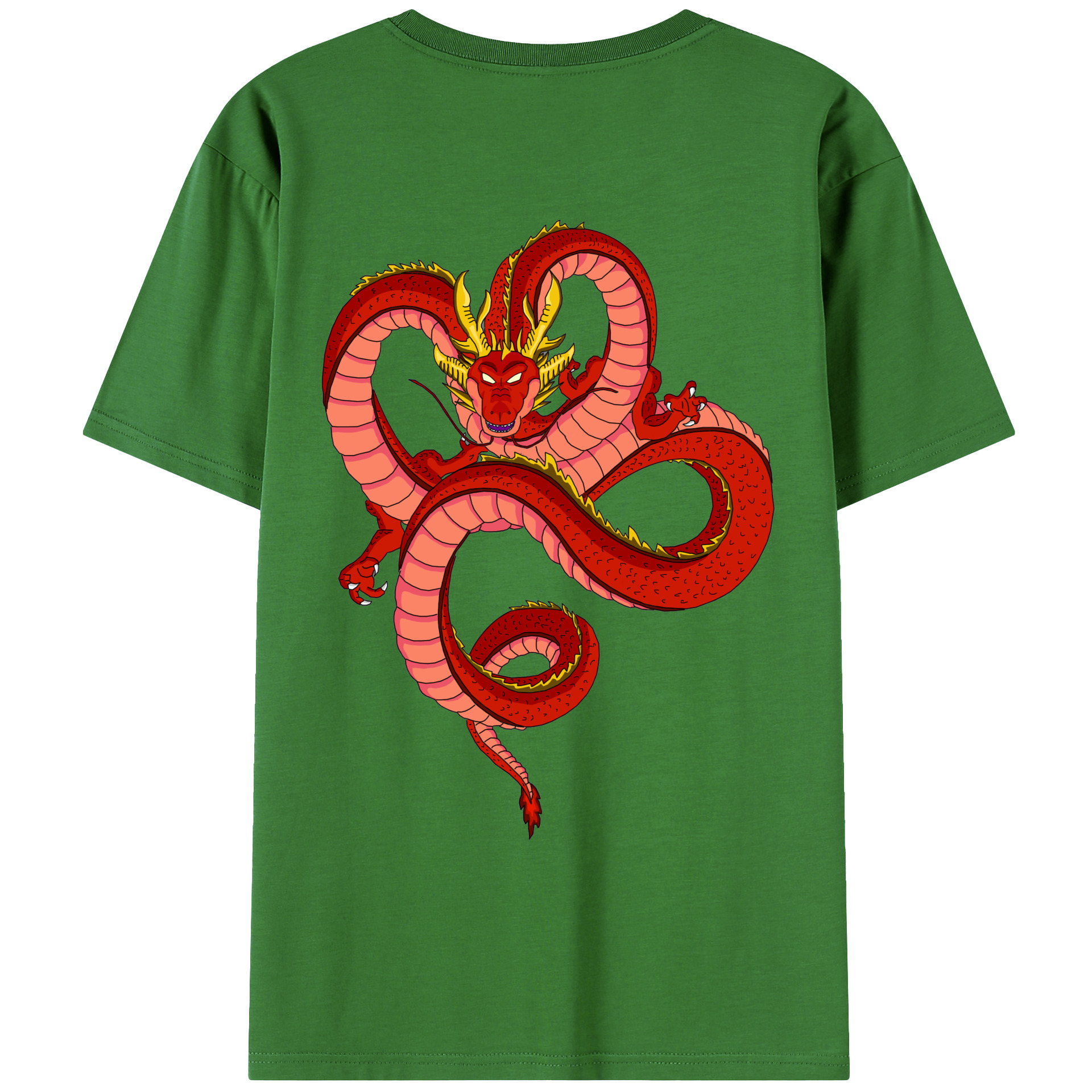 （画像用） ドラゴンボール 神龍 シェンロン DRAGON BALL Shenron レディース半袖Tシャツ(バックプリント)